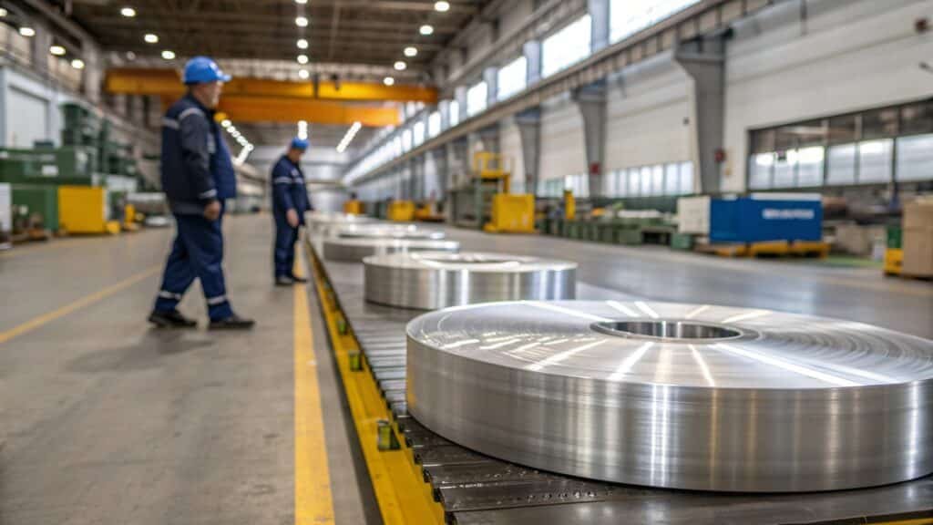 A side-by-side microscopic view showing the porous, random grain of a cast part versus the dense, aligned grain of a forged part.